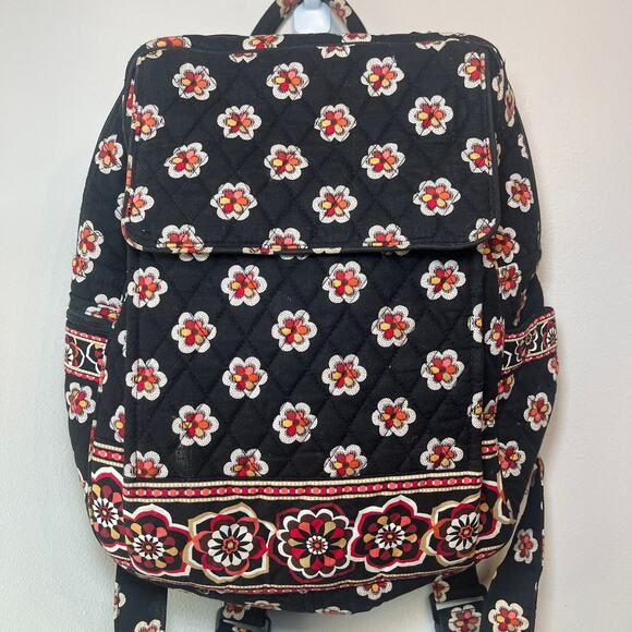 Vera Bradley Pirouette Floral Print Cotton Quilted Backpack Bag - Picture 2 of 10